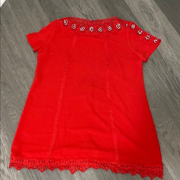 Multicolored Embellished Ruffled Mini Dress - Picture 1 of 10